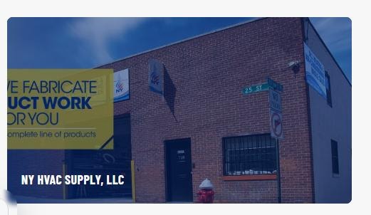 NY HVAC Supply building exterior at 718 25th Street